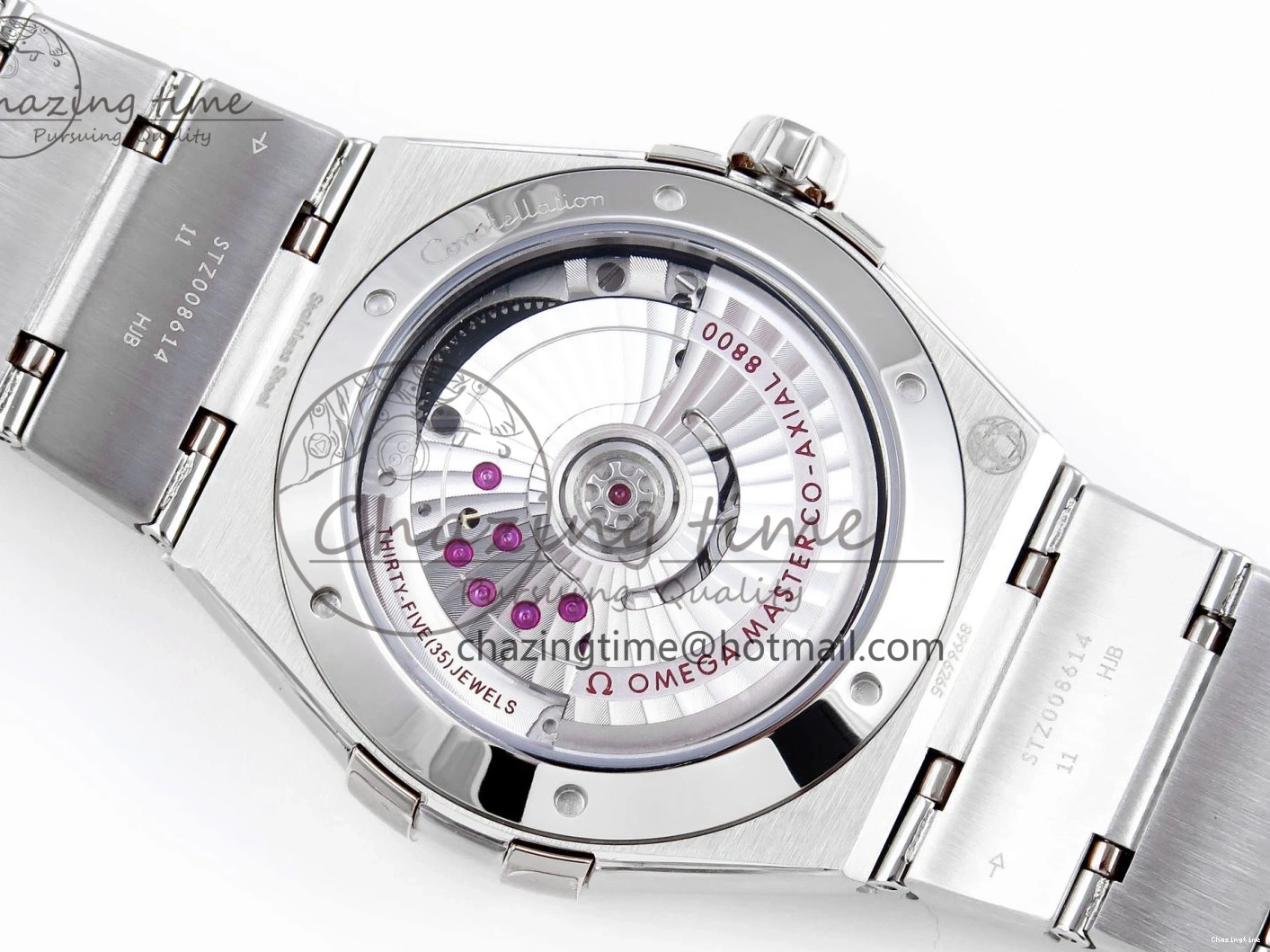 0105 Bold Constellation 39mm SS ASWF 1:1 Best Edition White Textured Dial on SS Bracelet A 7768